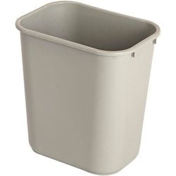 Papelera de reciclaje Rubbermaid rectangular gris 27 l PE (polietileno)
