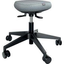 Sgabello Leitz Ergo Active con ruote e comodo cuscino a dondolo - sgabello ergonomico a sella - regolabile in altezza - nero