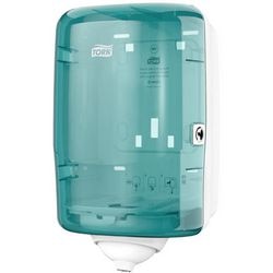 Dispenser a estrazione centrale Tork M3 turchese, bianco