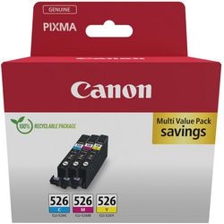 Cartucho de tinta multipack Canon CLI-526 original cian maganta amarillo