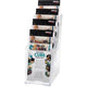 Brochure rack deflecto 77701 transparent dl