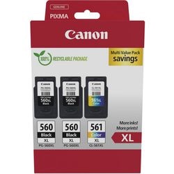 Cartuccia d'inchiostro canon 3712c009 560, 561 ciano, giallo, magenta, nero