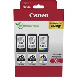 Cartuccia d'inchiostro canon 8286b013 545, 546 ciano, giallo, magenta, nero