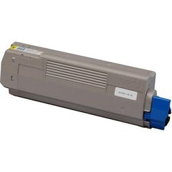 Cartucho de toner oki c610 amarillo original