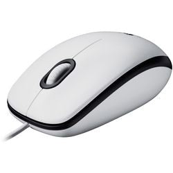 Ratón logitech m100 con cable blanco