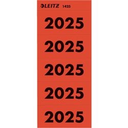 Etichetta Leitz Dorso 2025 - autoadesiva - 100 pezzi - rossa