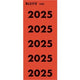 Etichetta Leitz Dorso 2025 - autoadesiva - 100 pezzi - rossa