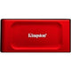 SSD esterno portatile Kingston xs1000 da 2 TB (rosso nero, SXS1000R 2000G, USB-A 3.2 (10 GBit s))