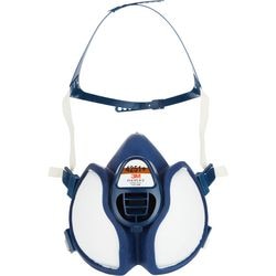 3m 1074306 - maschera per la bocca con filtro a1p2 | 4 pezzi