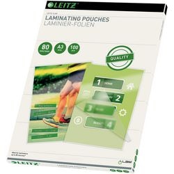 Leitz - bolsas para plastificar - a3 - 80 micras - 100 piezas