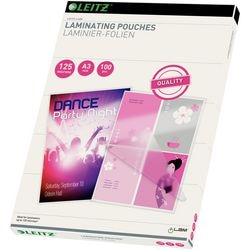 Leitz - buste di laminazione eva - a3 - 125 micron - 100 pezzi