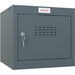 Armario Phoenix 1 puerta con cerradura con llave 400 x 400 x 365 mm antracita, gris