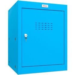Armadio Phoenix 1 anta serratura a chiave 400 x 400 x 520 mm blu