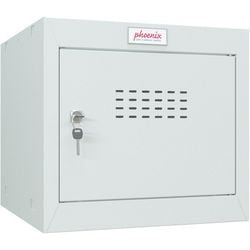 Phoenix garderobekast 1 deur sleutelslot 400 x 400 x 365 mm grijs