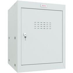Phoenix wardrobe 1 door key lock 400 x 400 x 520 mm gray