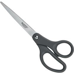 Leitz 54210089 office craft scissors office scissors straight cut gray | satin-finished steel