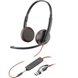 Cuffia poly blackwire con microfono stereo