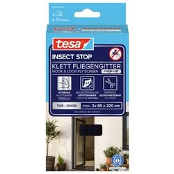 Tesa 1050466 - puertas mosquiteras premium negro 2x 0,65m x 2,2m | 5 piezas