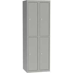 Armario a33080.09 metal gris 500 mm x 600 mm x 1800 mm (pr x an x al)