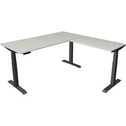 Scrivania sit-stand Kerkmann Move 4 grigio chiaro