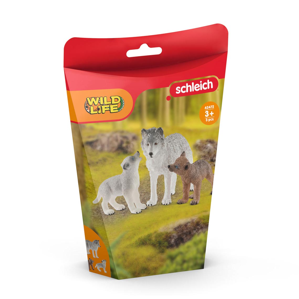 Schleich Wild Life Wolvin con Wolvenwelpen 42472