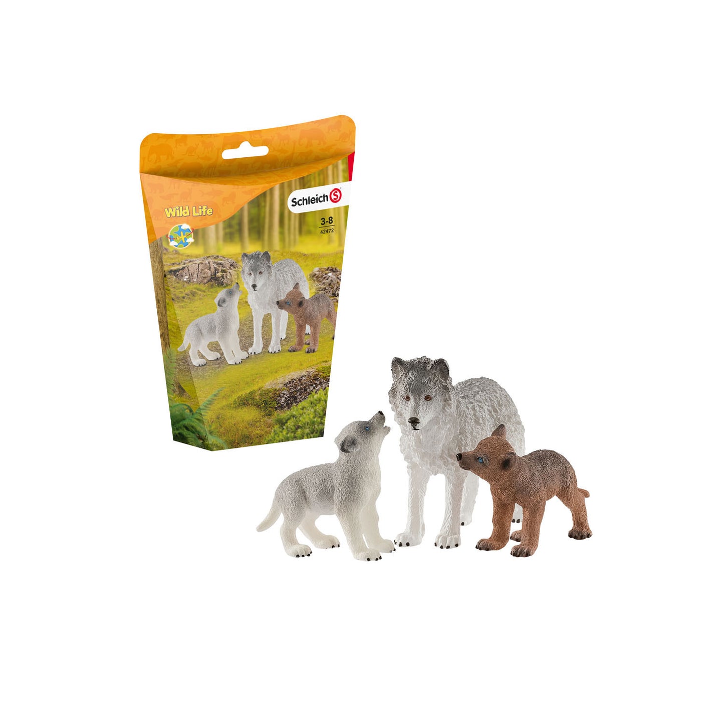 Schleich Wild Life Wolvin con Wolvenwelpen 42472