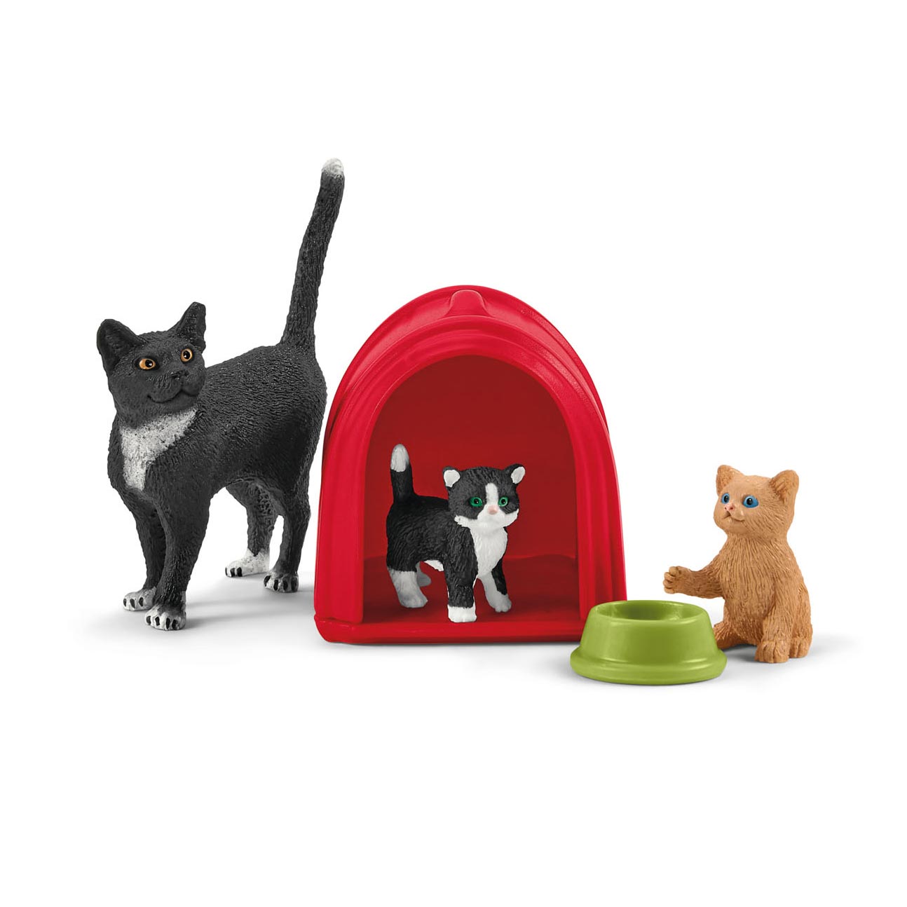 SCHLEICH FARM WORLD TEMPIO PER IL TEMPO PER CINETTO CATTI E CATTI 42501