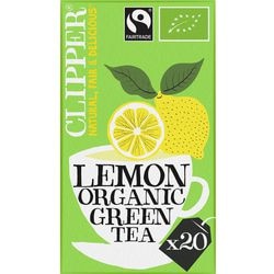 Tea clipper lemon organic green herbal bags