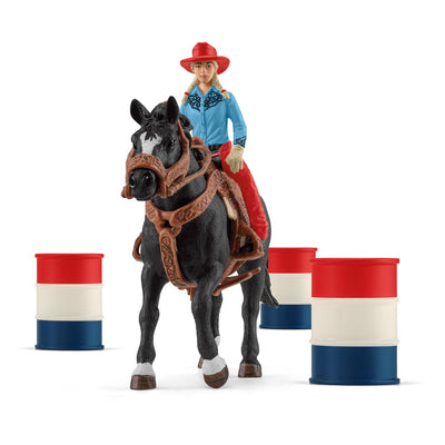 SCHLEICH Farm World Barrel Racing con Cowgirl 42576