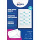 Scheda inserto badge Avery 60x - 90 mm scatola bianca 20 fogli