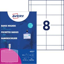 Targhetta con il nome Avery Zweckform 4822