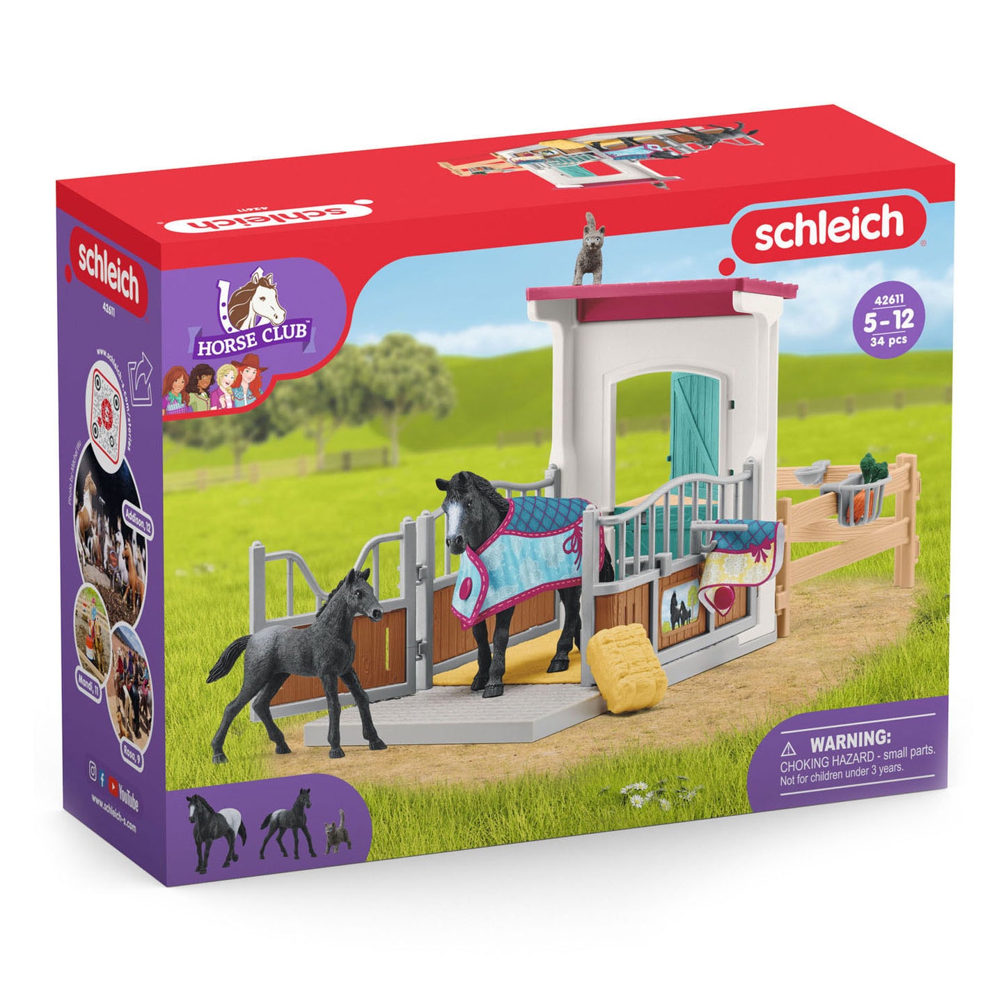 SCHLEICH HOURN CLUB COWN COX con cavalla e puledro 42611