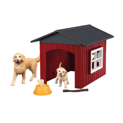 Loft per cani World di Schleich Farm Worth With Golden Retrievers 42722