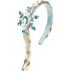 Diadema de hielo con trenza larga y cristal de hielo