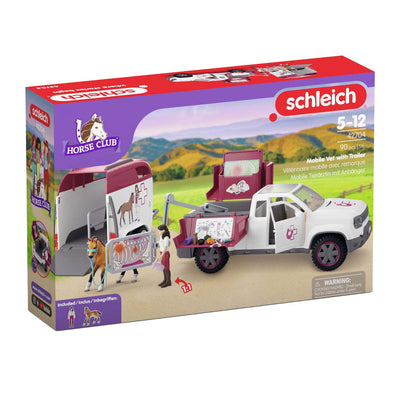 Vet mobile Schleich 42704 con trailer