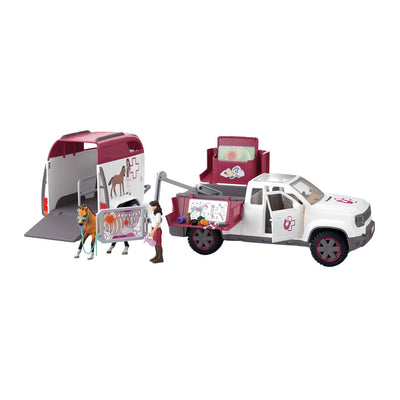 Vet mobile Schleich 42704 con trailer