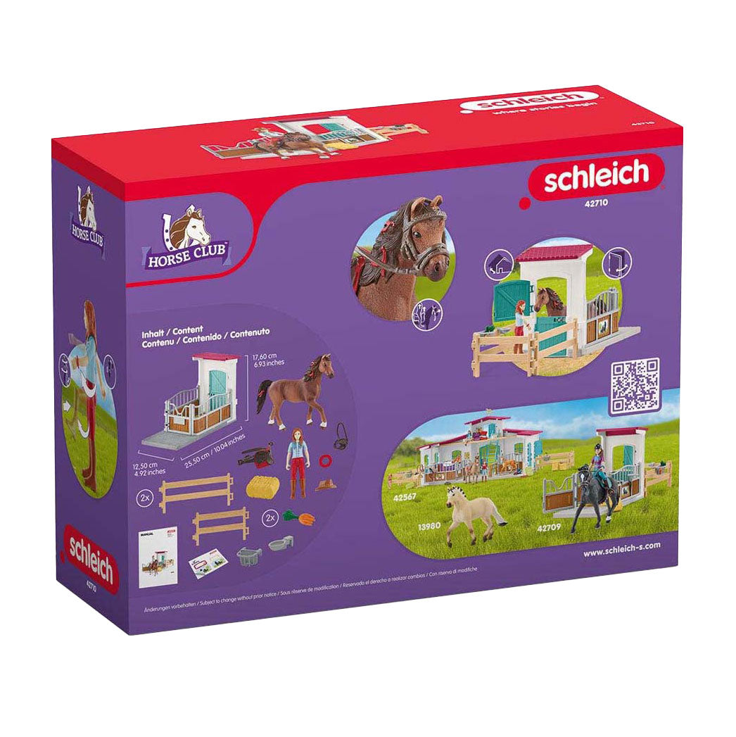 Caja de caballos de Schleich Horse Club con Hannah y Cayenne 42710