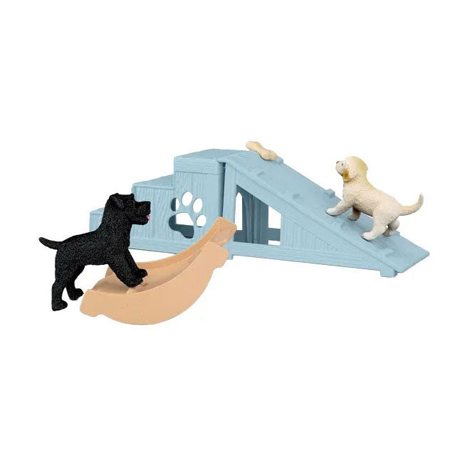 Diversión de aventuras en el mundo de la granja Schleich para cachorritos 42763