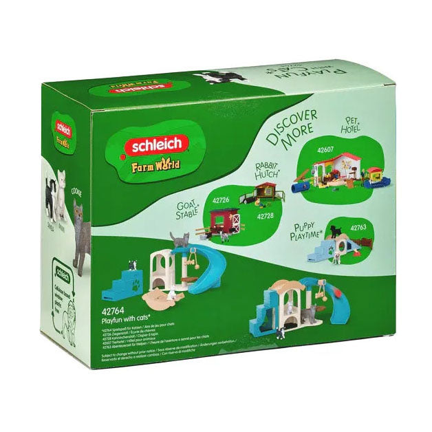 Diversión en el mundo de la granja Schleich para gatos 42764