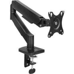 Braccio porta monitor act ac8313 regolabile in altezza 170 x 375 x 80 mm nero
