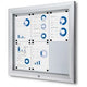 Bacheca con serratura Showdown sct6xa4ph in alluminio argento