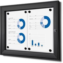 Bacheca con serratura showdown scs2xa4c9005 alluminio nero