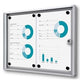 Lockable notice board showdown scxs2xa4b1 silver aluminum