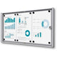 Bacheca con serratura Showdown scxs3xa4b1 alluminio argento