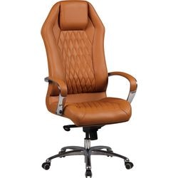 Amstyle office chair permanent contact height adjustable armrest brown 120 kg