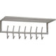 Perchero de pared Wohnling 7 ganchos plateado