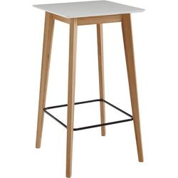 Mesa Ty living roble, hierro, MDF (fibra de densidad media) 4 plazas fija