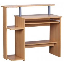 Wohnling computer table rectangular beech 940 x 485 x 905 mm chipboard