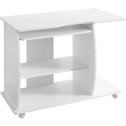 Tavolo per computer Wohnling rettangolare bianco 900 x 500 x 710 mm in truciolato