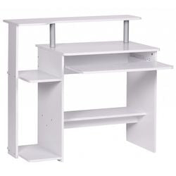 Computer table Wohnling rectangular white 940 x 485 x 905 mm chipboard